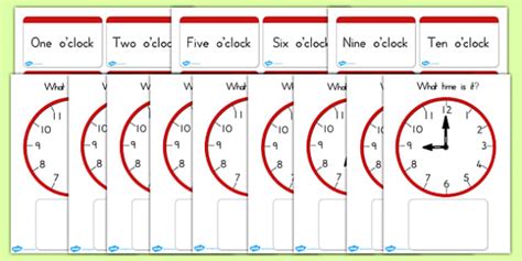 Free Clock Matching Game O Clock Lehrer Gemacht