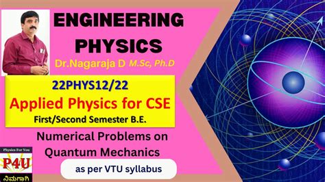 Numericals On Quantum Mechanics Part Youtube