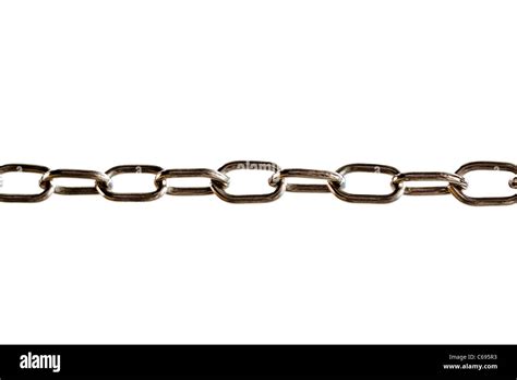 Chain Isolated On White Background Stock Photo Alamy