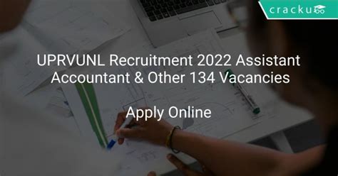 UPRVUNL Recruitment 2022 Assistant Accountant Other 134 Vacancies