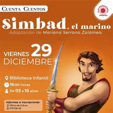 Cuenta Cuentos Simbad El Marino Club Internacional Arequipa