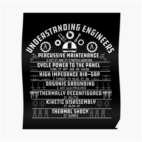 "Understanding Engineers Funny Engineer Engineering" Poster for Sale by ...