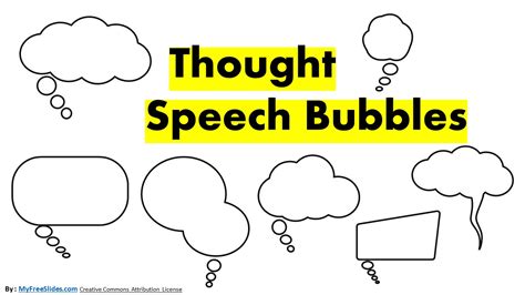 Free Thought Speech Bubble Ppt Template Myfreeslides