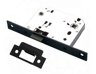 Защелка Ренц INLB 2070 plastic Black черная к межкомнатной двери