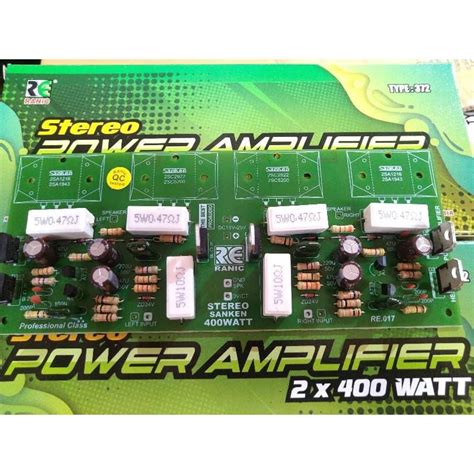 Jual Kit Power Driver Amplifier Stereo X Watt Tanpa Transistor