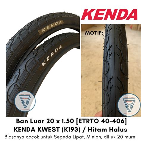 Jual Ban Luar KENDA Kwest 20 X 1 50 ETRTO 40 406 Ban Sepeda Lipat