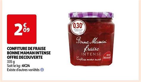 Promo Confiture De Fraise Bonne Maman Intense Offre D Couverte Chez