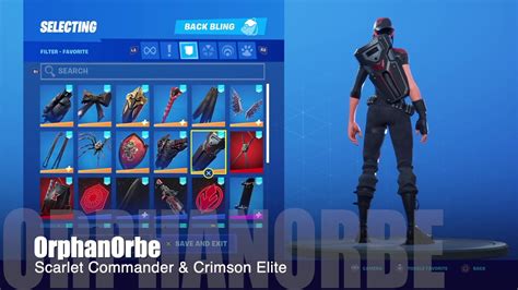 Best Combos For Scarlet Commander Crimson Elite New Mongraal Skin