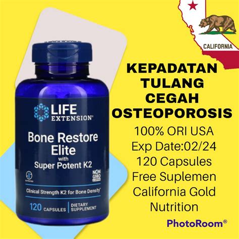 Jual Life Extension Bone Restore Elite With Super Potent K