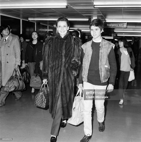 Actress Audrey Hepburn And Her Son Luca Dotti At An Airport April News Photo Getty Images