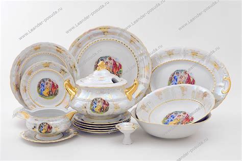 Столовый сервиз Мадонна Перламутр на 12 персон арт.07162055-0676 ...