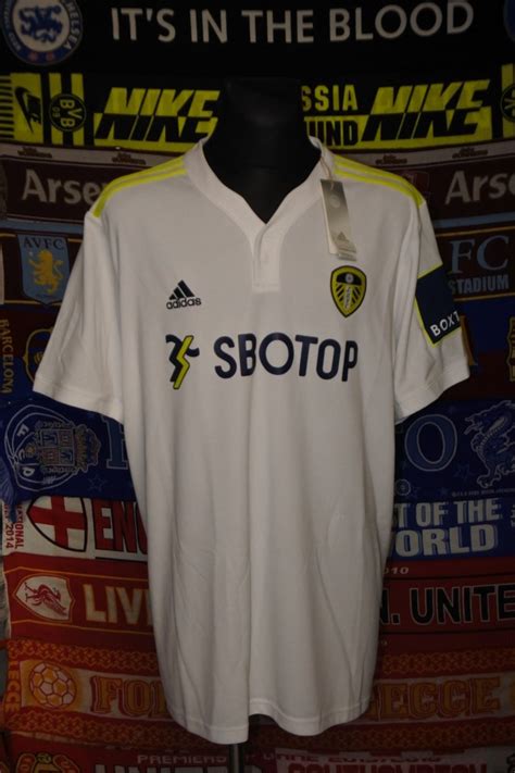 Leeds United Home Football Shirt 2021 2022 Sponsored By Sbotop