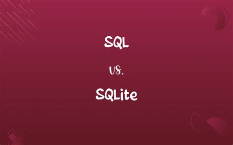 Sql Vs Sqlite Know The Difference