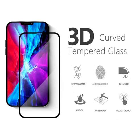 3d Full Coverage Tempered Glass Screen Protector Qeeca Case