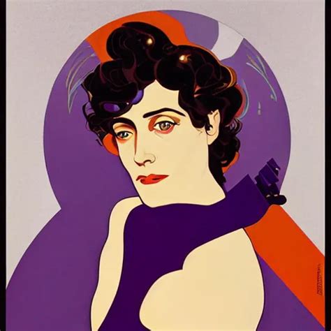 Eva Green Art By Coles Phillips Orange Bodysuit Stable Diffusion