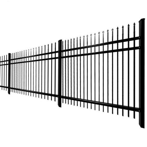 Ornamental Black Powder Coated Galvanized Steel Wrought Iron Garden