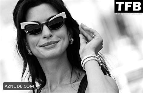 Anne Hathaway Sexy Seen Flaunting Her Hot Legs At The Annual Cannes Film Festival AZNude