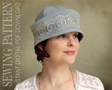 SEWING PATTERN Freya 1920s Twenties Cloche Fabric Hat For Etsy