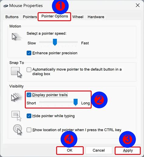 How To Enable Or Disable Mouse Pointer Trails In Windows 11 And 10