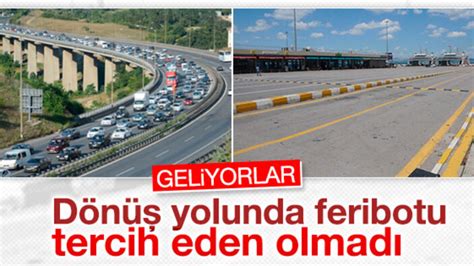 Bayram tatili dönüşü trafik yoğunluğu