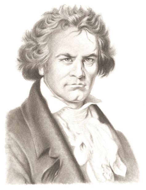 Sketch Of Ludwig Van Beethoven By The Extraordinary And Multitalented