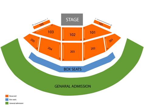 Gorge Seating Chart With Seat Numbers Printable Templates Free