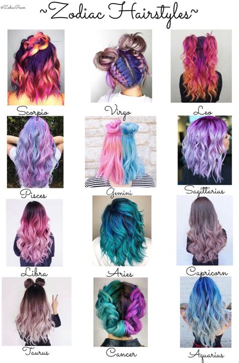 🦋zodiac Hairstyles🦋 Haarfarben Haar Schönheit Schöne Haare