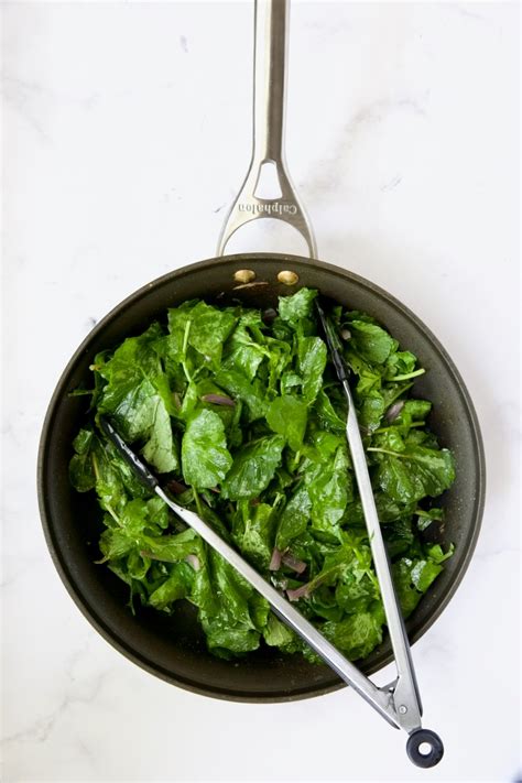 Radish Greens Salad Recipe and Hot Bacon Dressing