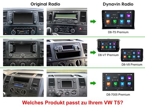 9 Zoll Android Navigationssystem D8 T5 Premium für VW T5 Multivan Dynavin