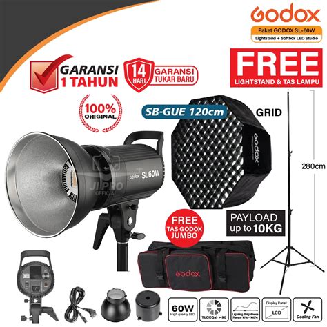 Jual Paket Godox Sl W Sl W Sl W Lightstand Softbox Led