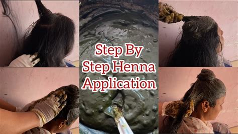 How To Apply Henna On Hair Ll Easy Method Ll Step By Step Application