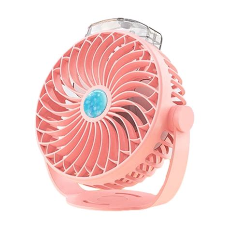 Fanshiluo Desktop Spray Small Fan Hydrating Humidification Fan Portable Electronic Display Dual