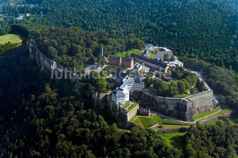 K Nigstein Aus Der Vogelperspektive Festung K Nigstein An Der Elbe Im