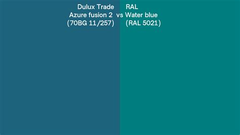 Dulux Trade Azure Fusion Bg Vs Ral Water Blue Ral