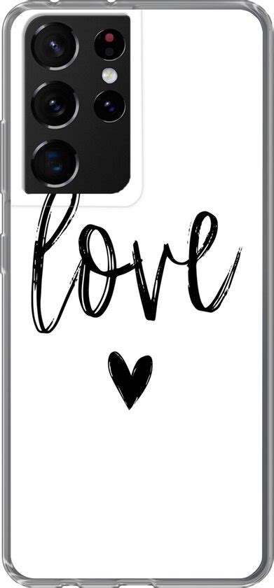 Samsung Galaxy S21 Ultra Hoesje Love Spreuken Quotes Siliconen