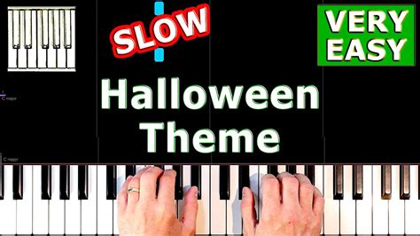 Michael Myers Halloween Theme Slow Piano Tutorial Easy Youtube