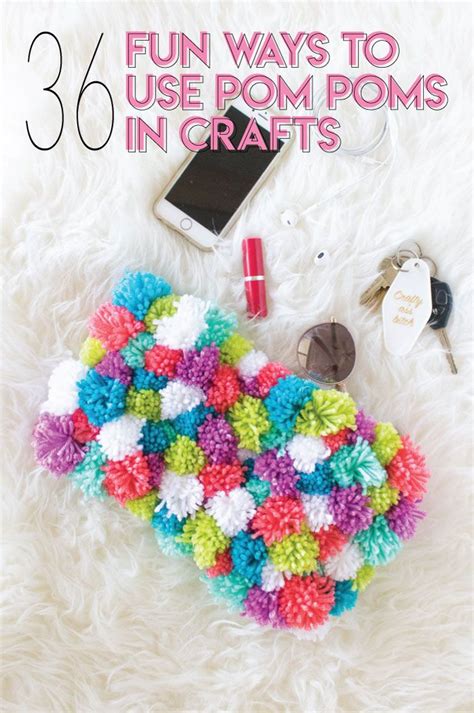 Fun Ways To Use Pom Poms In Crafts Over 35 Ideas Club Crafted Diy Ts Pom Pom Crafts