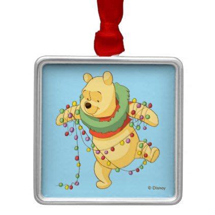 Winnie The Pooh Pooh Christmas Lights Metal Ornament Zazzle