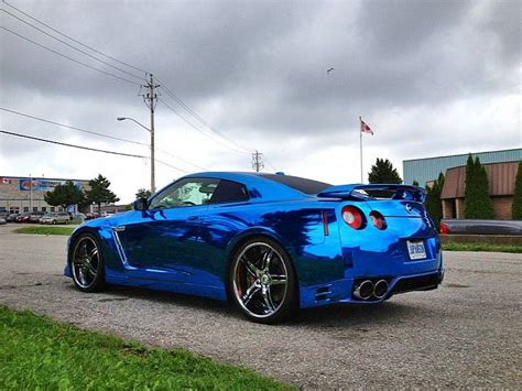 Nissan Gt R Wrapped In Blue Chrome Photo Gallery Nissan Gtr Nissan