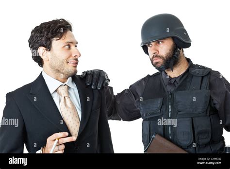 Corrupted Businessman Being Arrested Swat Hi Res Stock Photography And