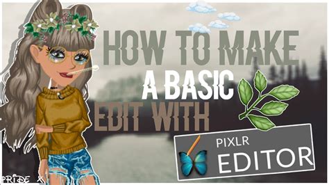 How To Make A Msp Edit Using Pixlr Pride X Youtube