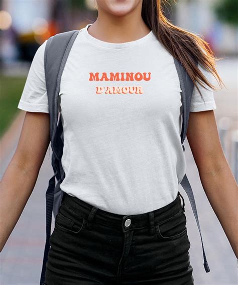 T Shirt Maminou D Amour Pour Femme