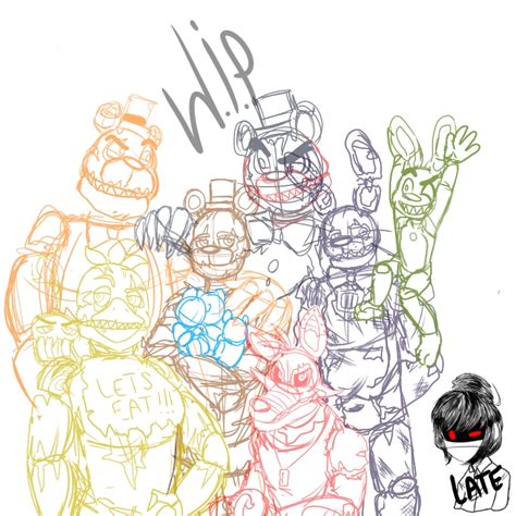 Fnaf 4 5th Anniversary Wip By Digitalphobia On Deviantart