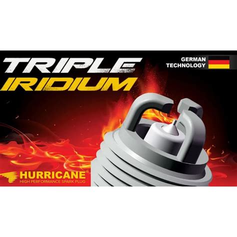 Jual Busi Hurricane TRIPLE IRIDIUM SPARK PLUG 4buah ORI Busi Iridium