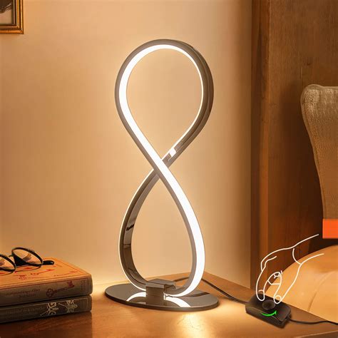 Lampe De Chevet Led Moderne Pour Chambre Coucher Contr Le Tactile