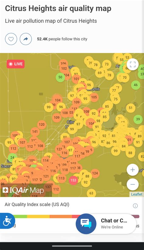 whats causing  dip  aqi rsacramento