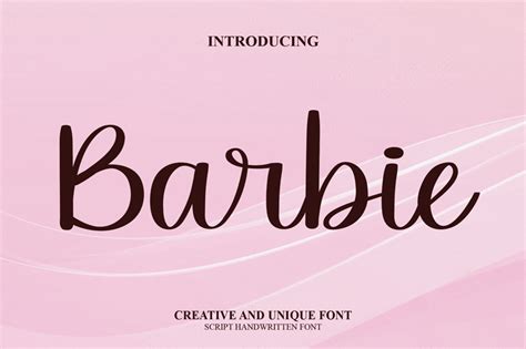 Barbie Schriftart Dafont