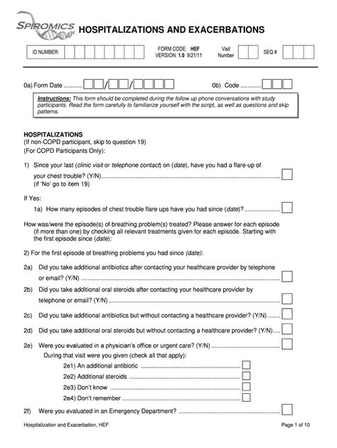 Fillable Online Cscc Unc Hospitalizations And Exacerbations Cscc Unc