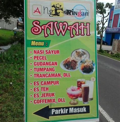 Menu At Angkringan Sawah Karanganyar Jl Kapten Mulyadi