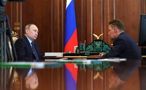 Meeting With Gazprom Ceo Alexei Miller President Of Russia